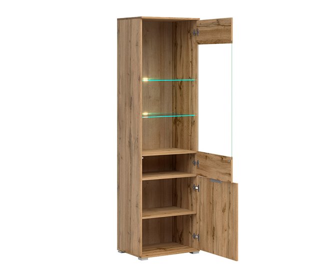 Vitrina Selma 2 portas Madeira