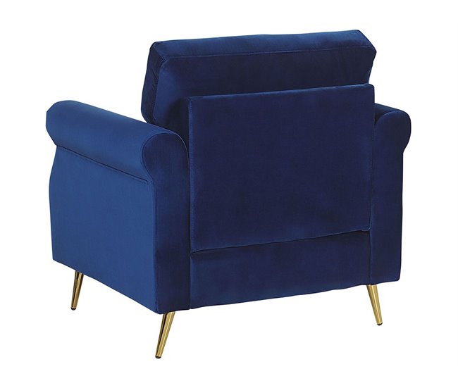 Beliani Poltrona VIETAS Azul Marino