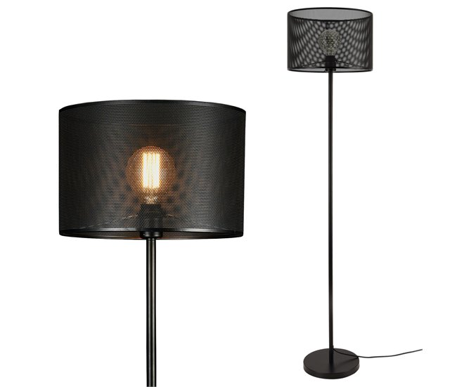 Candeeiro de pé Arensburg design moderno [lux.pro]. Preto