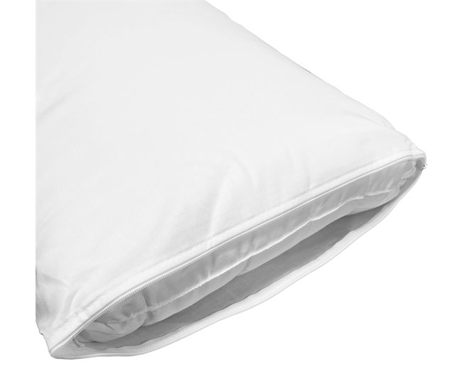 Almofada Moshy com capa dupla e microfibra 70x30 Branco