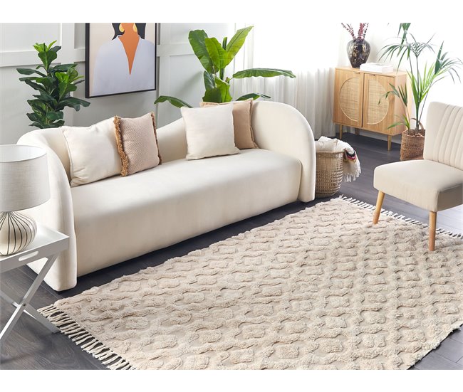 Beliani Pelos curtos AKSARAY 160x230 Bege