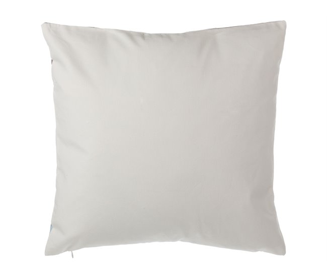 Beliani Almofada decorativa IXIA 45x45 Cinza Azul