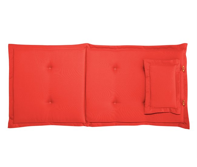 Beliani Almofada de assento para exterior TOSCANA Vermelho