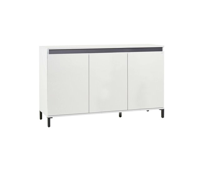 Aparador com efeito madeira Branco