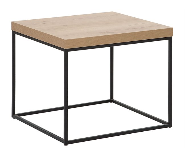 Beliani Mesa de apoio DELANO 60x60 Madeira