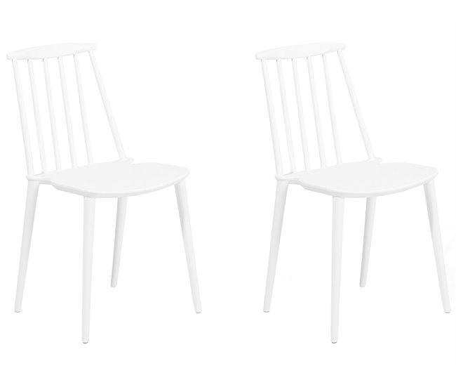 Beliani Cadeira de refeição VENTNOR Branco