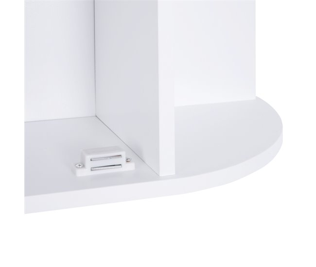 Armário com Espelho MDF e Vidro HOMCOM, casa - casa de banho 66 Branco