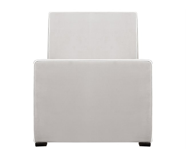 Beliani Cama Veludo TEENIE 98x230 Azul Claro