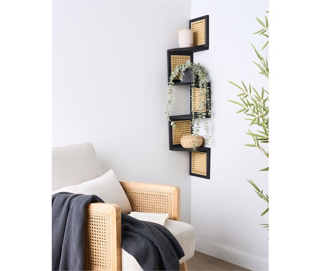 Beliani Estante ALDER 19 Preto