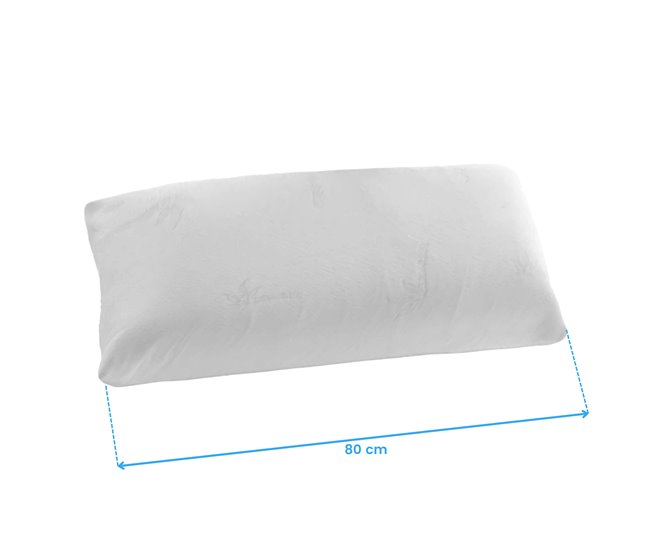 Travesseiro de alta viscoelástica 80x30 Branco