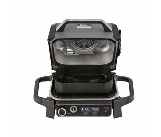 Fritadeira sem Óleo Woodfire Outdoor Grill Preto
