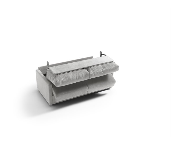 Sofá cama de 2 lugares AVA cinzento Cinza