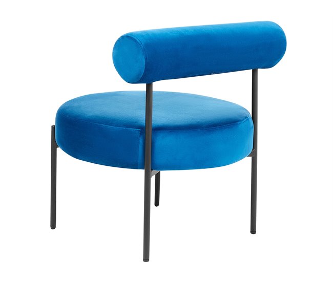 Beliani Poltrona ALPHA Azul Marino