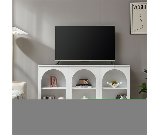 Aparador Trorhun MDF [en.casa] 160 Branco