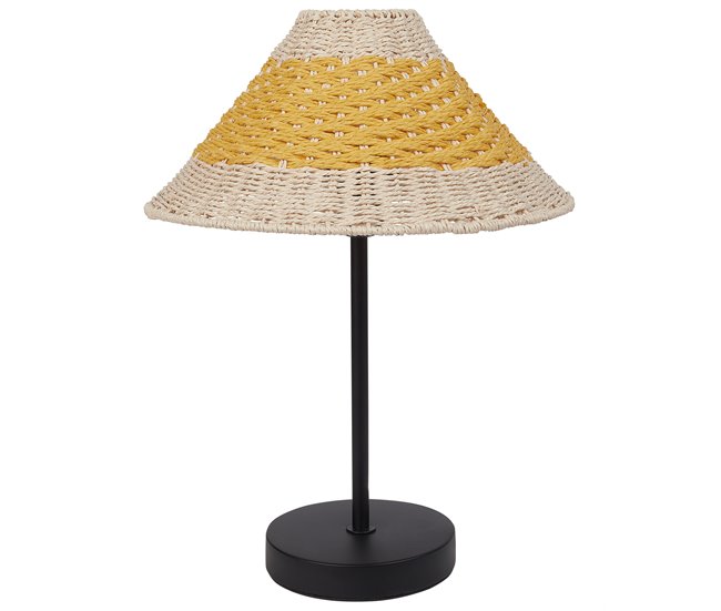 Beliani Candeeiro de mesa MOMBA Amarelo