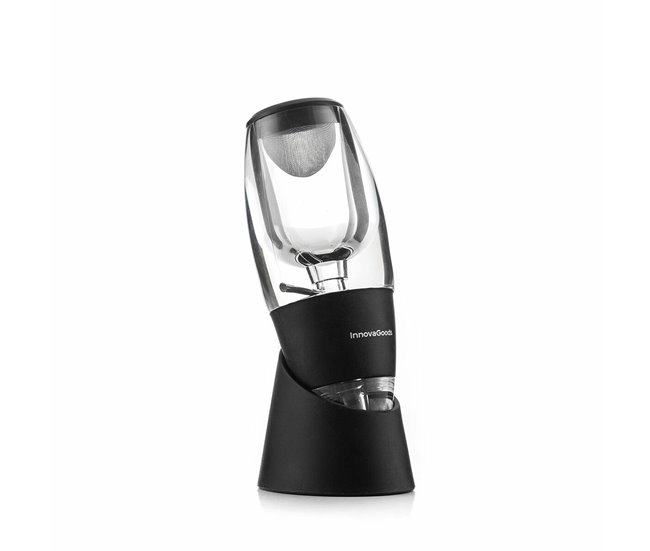 Arejador de Vinho com Filtro, Suporte e Capa Transparente