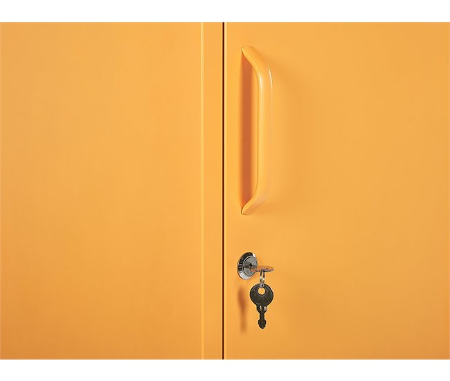 Beliani Estantería de oficina FROME Amarelo