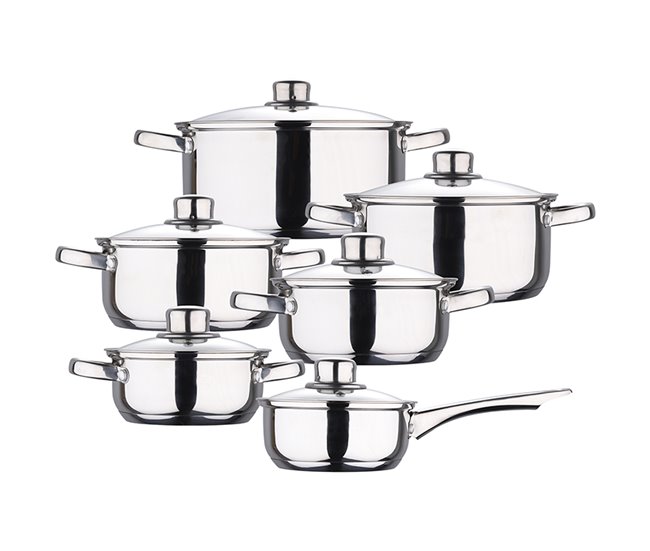 Bateria de cozinha 12 peças Multicor