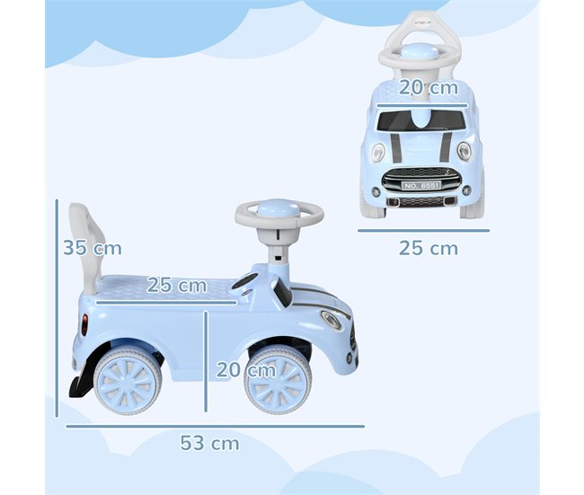 Carro Andador para Bebés PP AIYAPLAY Azul