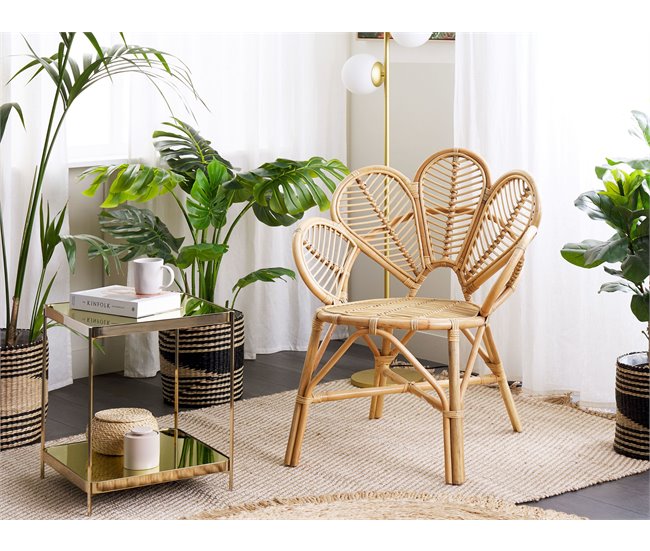 Cadeira pavão FLORENTINE II Rattan Natural Natural