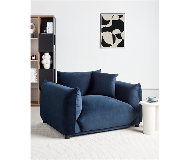 Beliani Poltrona LUVOS Azul