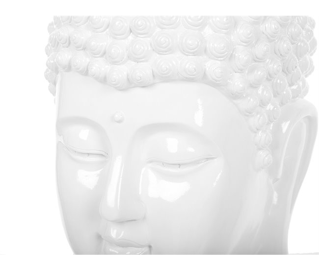 Beliani Acessório decorativo BUDDHA Branco