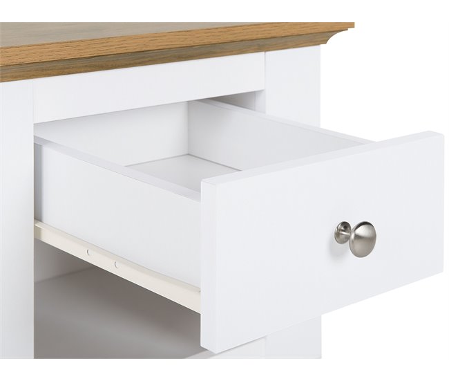 Beliani Mesinha de cabeceira WINGLAY Branco