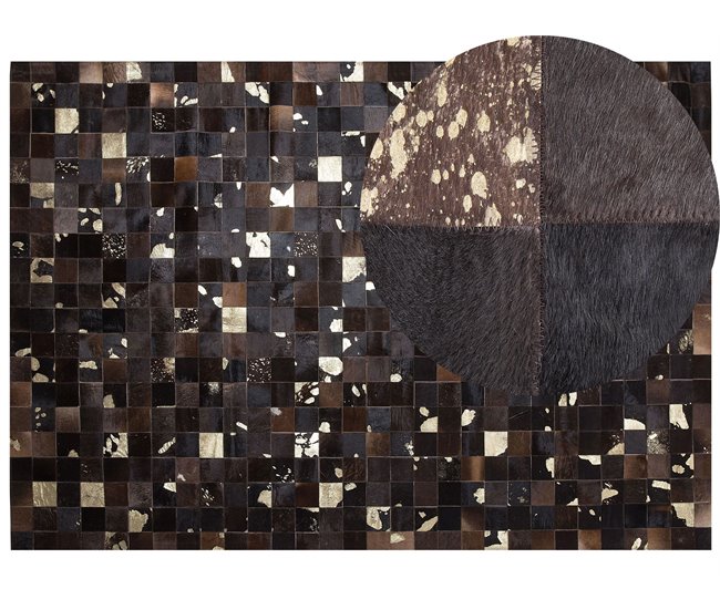 Beliani Pelos curtos BANDIRMA 160x230 Castanho