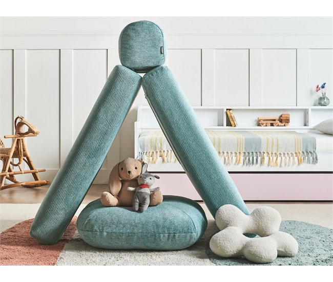 Beliani Sofá cama Poliéster OLDEN Verde