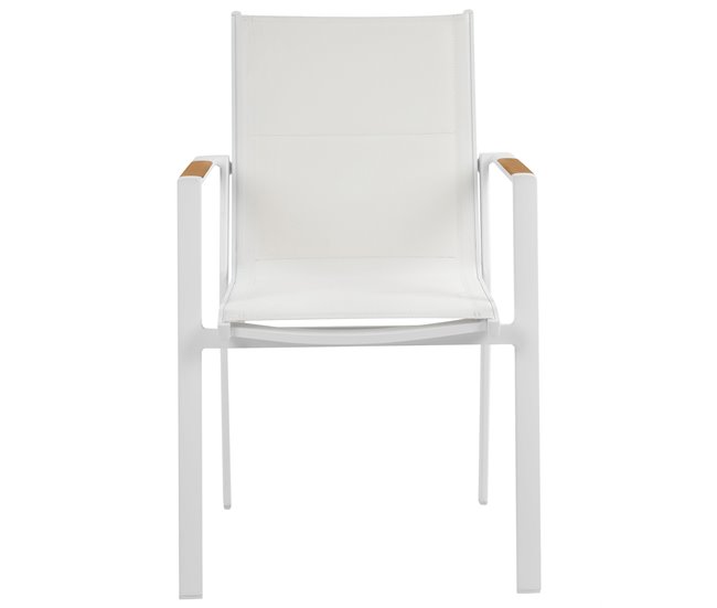 Beliani Cadeira de jardim BUSSETO Branco