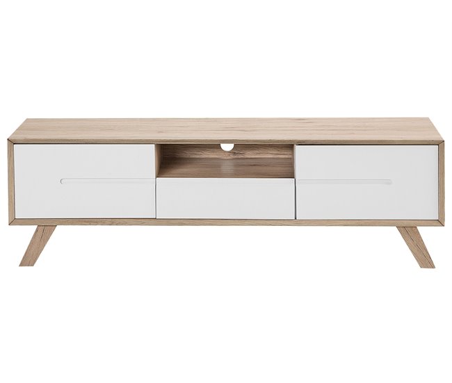 Beliani Mesa de TV FORESTER 150 Branco