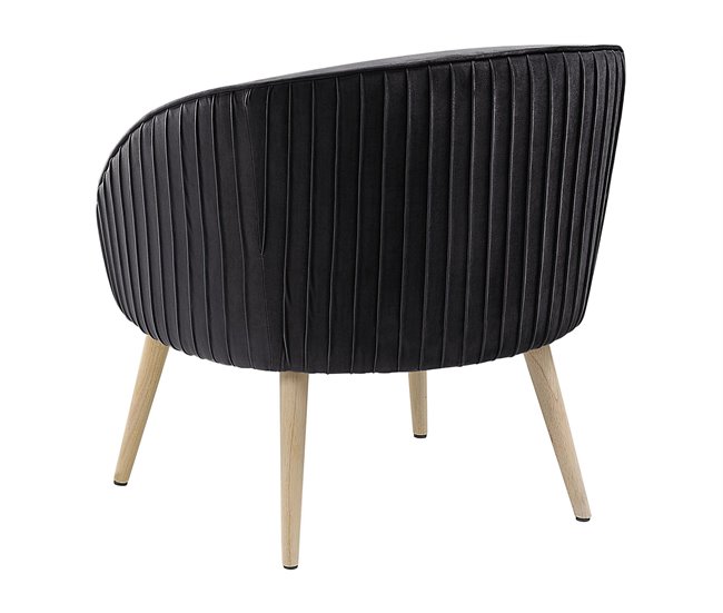 Beliani Poltrona de leitura TROMSO Preto