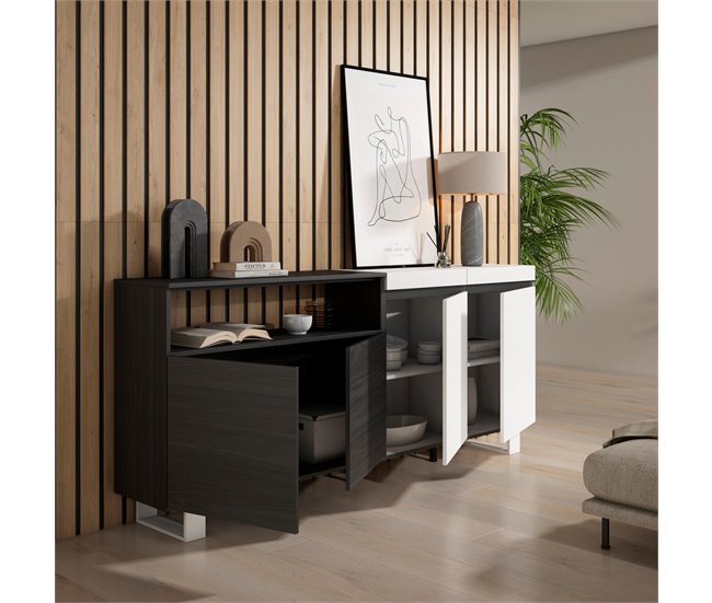 Aparadores para sala Branco/ Preto