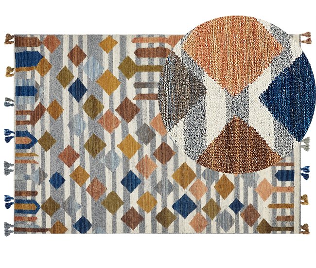 Beliani Kilim KASAKH 160x230 Multicor
