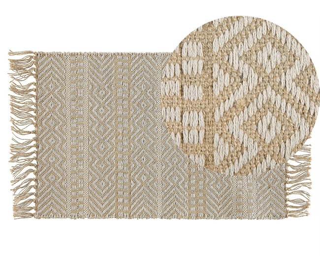 Beliani Pelos curtos DORTYOL 50x80 Bege