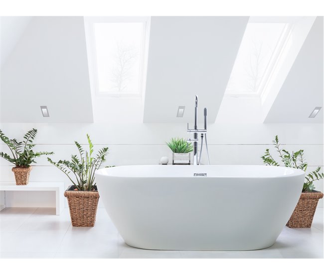 Beliani Banheira autónoma NEVIS 80x170 Branco
