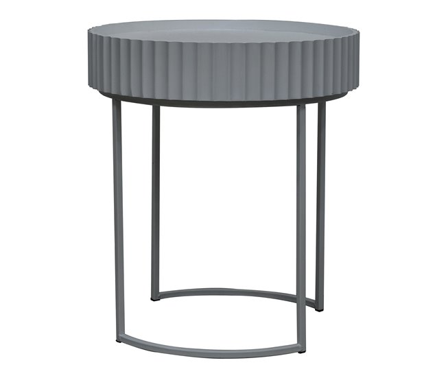 Mesa de apoio Rill redonda [en.casa] 40x40 Branco