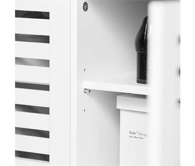 Banco para sapatos com 2 portas FSR23-II SoBuy PT 71 Branco