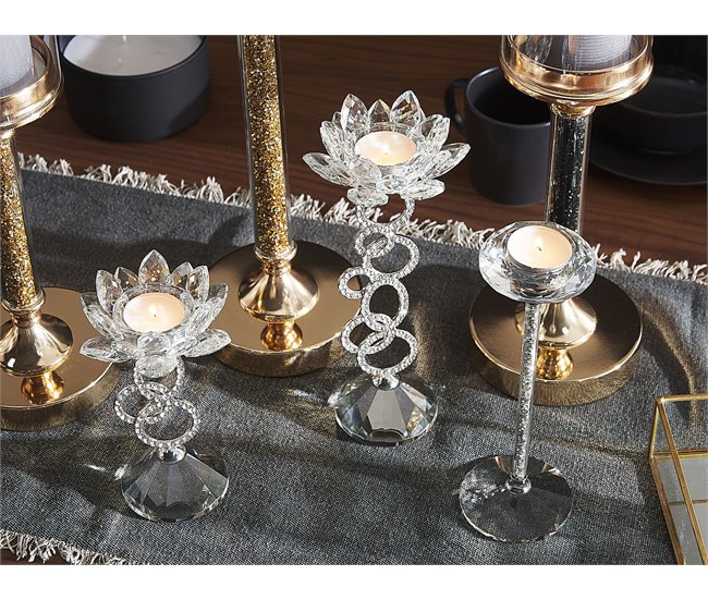 Beliani Candelabro KOFI Cinza