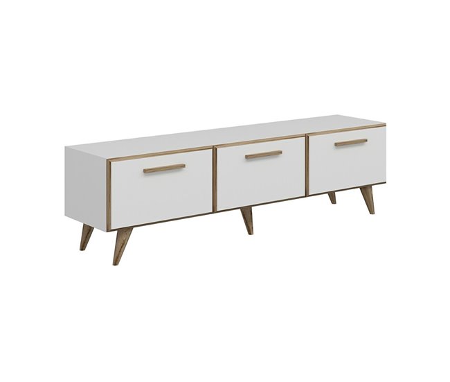 Mobiliário de TV Brønderslev aglomerado 160 Branco