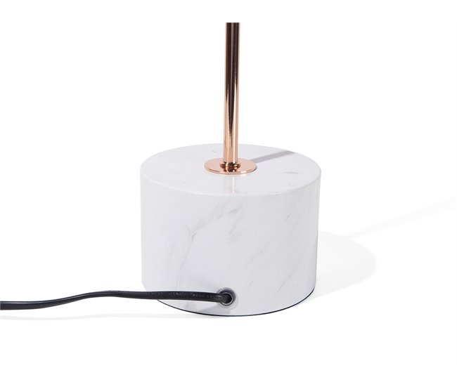 Beliani Lámpara de mesa MOONI Castanho
