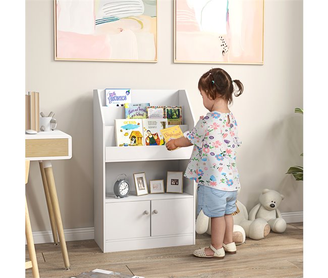 Estante para Brinquedos MDF ZONEKIZ Branco