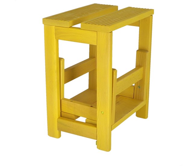 Banco em escada Amarelo