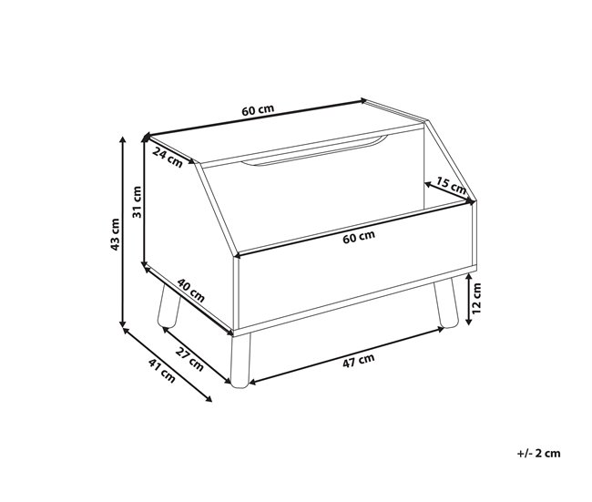 Beliani Aparador CASPER Rosa