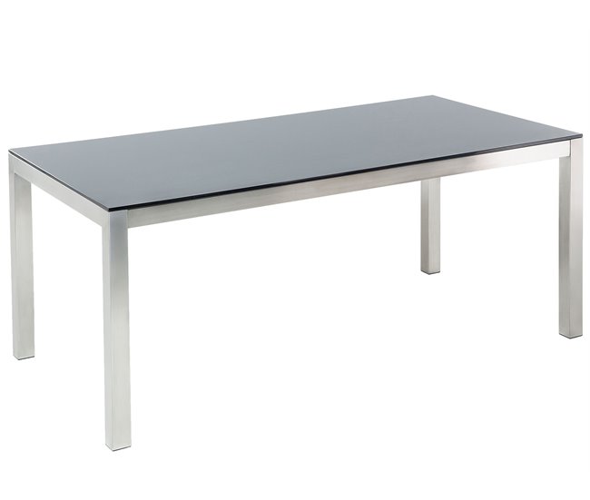 Beliani Conjunto de comedor GROSSETO Cinza