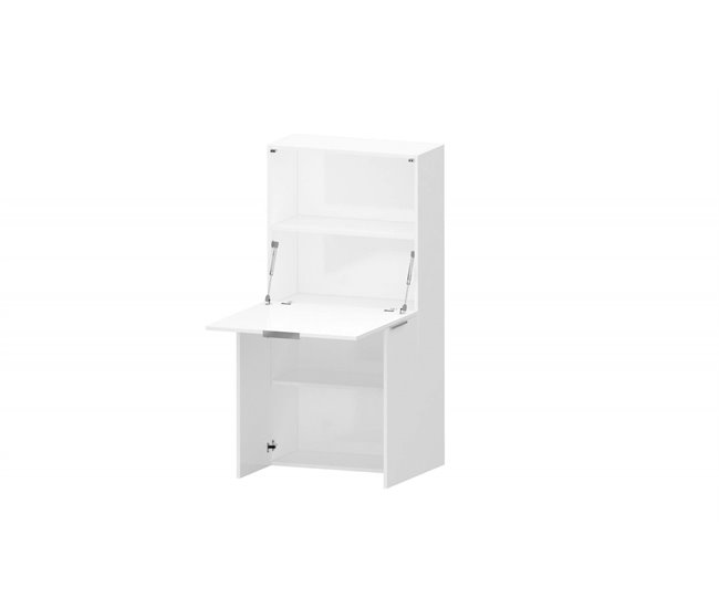 Mesa com efeito de madeira Branco