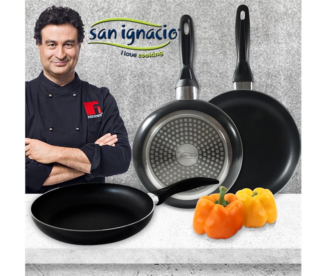 5 peças saborear bateria de cozinha com frigideiras Cromada
