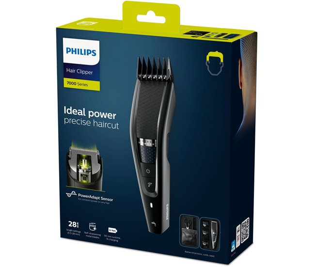 Aparador de Cabelo-Máquina de Barbear Series 7 HC7650/15 Multicor