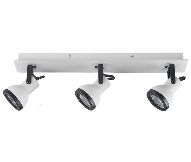 Beliani Iluminação de tecto BARO Branco