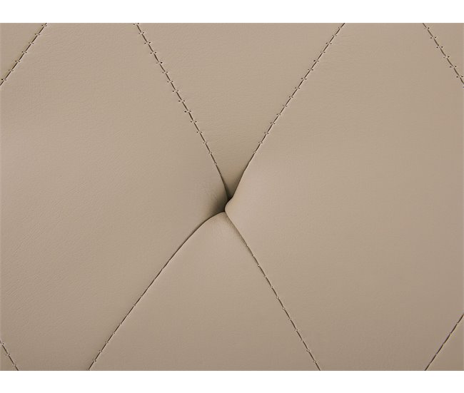 Beliani Banco de cama Piel sintética ESSONNE 104x43 Bege